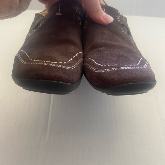 Naturalizer women's 9 slip on cushion comfort brown leather shoes EUC - Picture 4 of 9